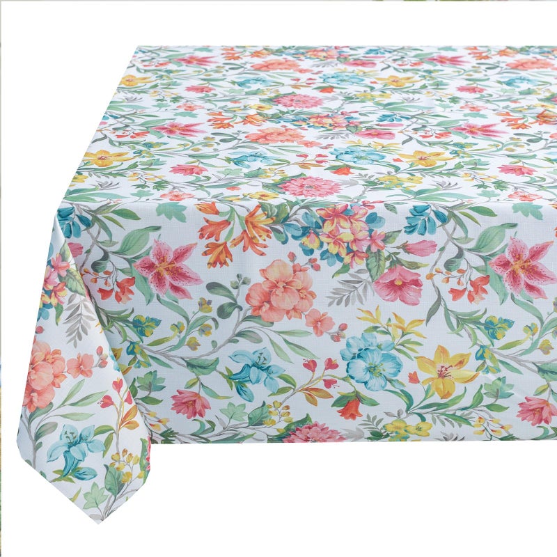 Benson Mills Spillproof Spring/Summer Durable Heavyweight Fabric Indoor Outdoor Tablecloth, Washable Table Cloth for Rectangle Tables, Picnic/Patio Table Covers (60" x 104" Rectangular, Botanica) - Image 5